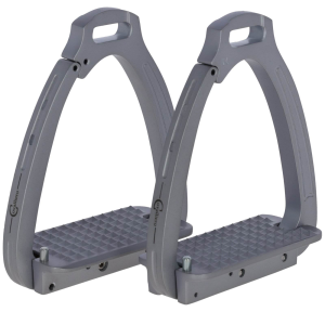 Strzemiona Secure, srebrny, 12 cm, para, Covalliero