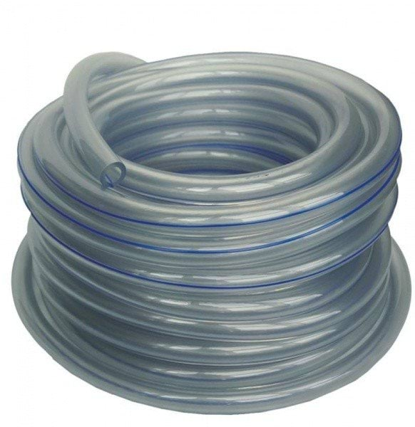 Przewód mleczny PVC, 14,0 x 23,6 mm, 25 m, 4 niebieskie paski, Reci Prof