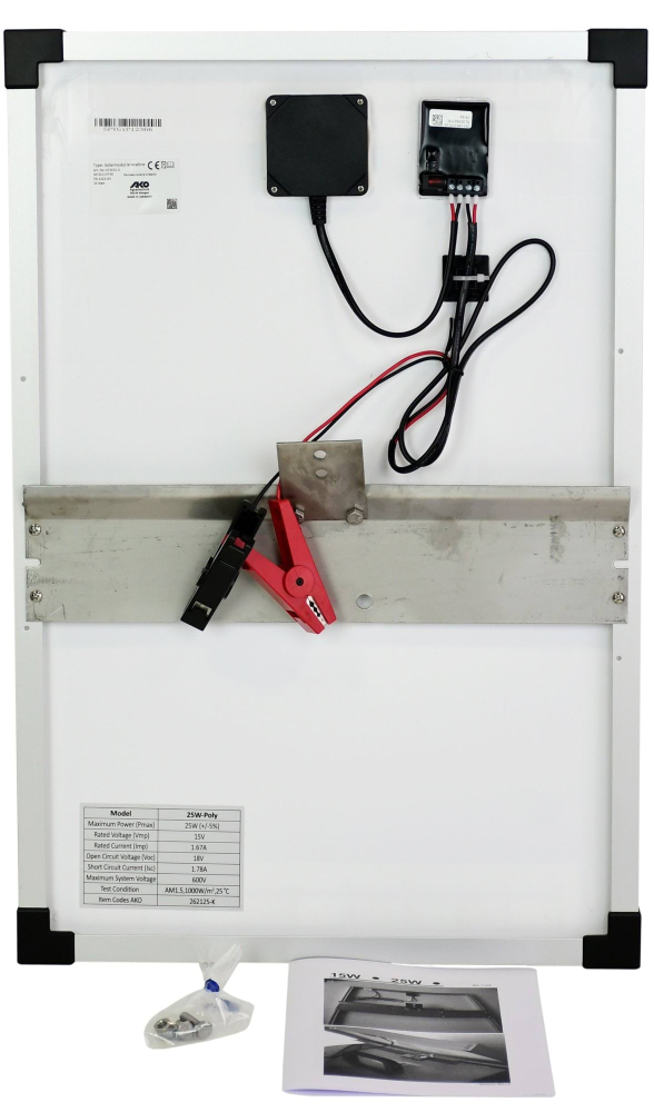 Panel słoneczny 25W z regulatorem ładowan… | poltechparts.pl