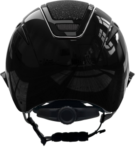 Kask jeździecki Elite Polo, lakierowany czarny, 59-61 cm, Covalliero