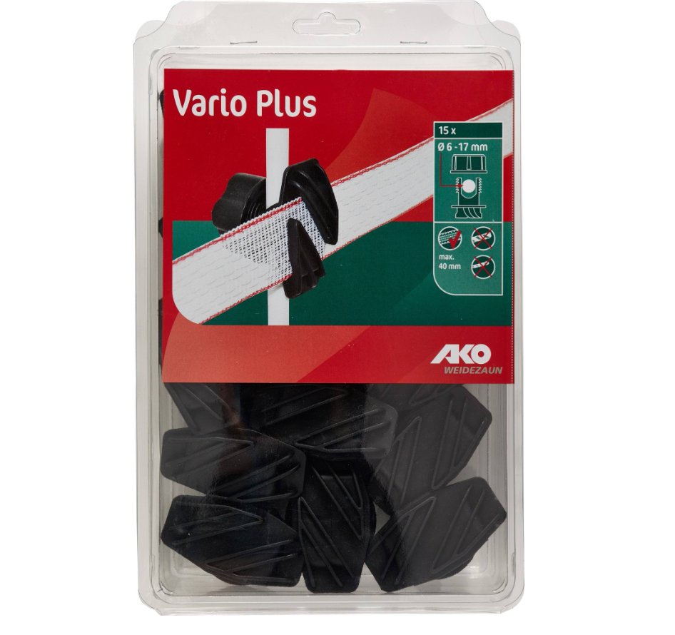 Izolator śrubowy do taśmy VARIO PLUS, 15 szt, AKO