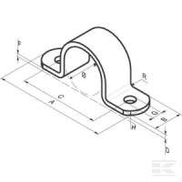 Obejma do rury 4" ocynk | poltechparts.pl