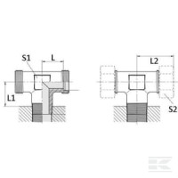 Trójnik wkręcany 8S R1/7 | poltechparts.pl