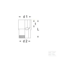 Klucz nasadowy 1/2" 6 kt. Gedore, 14 mm | poltechparts.pl