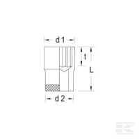 Klucz nasadowy 3/8" 12 kt. Gedore,10 mm | poltechparts.pl