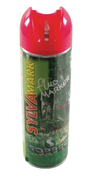 Spray znakujący do prac leśnych Fluo Marker Soppec, czerwony