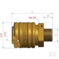 Szybkozłącze gwint zewnętrzny 1/2" BSP | poltechparts.pl