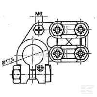 Zacisk akumulatora, ciężki + | poltechparts.pl