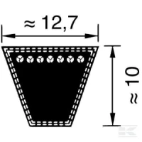Pas klinowy Optibelt, SPA 13x1132 | poltechparts.pl