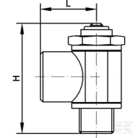 Zawór dławiąco-zwrotny 1/8" | poltechparts.pl