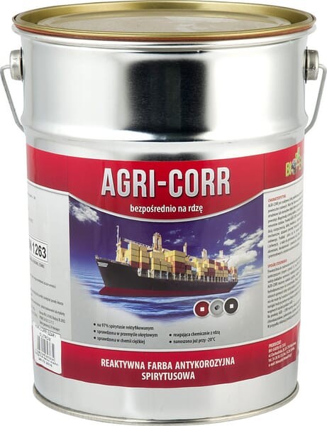 Farba Agri-Corr (Corr-Active), podkładowa czarna 5 l