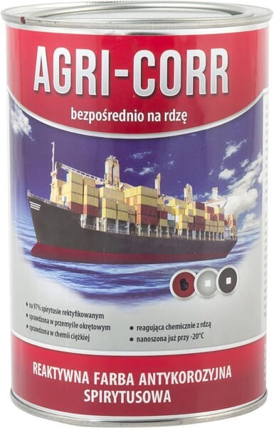 Farba Agri-Corr (Corr-Active), podkładowa czarna 1 l