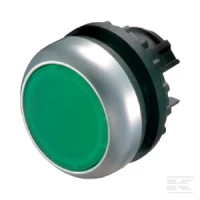 Przycisk wciskany podświetlany, zielony M… | poltechparts.pl
