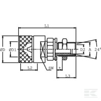Szybkozłącze skręcane 1/2" gwint grodziow… | poltechparts.pl