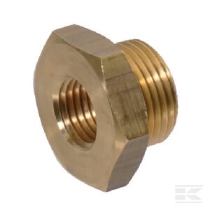 Złącze redukcyjne, gwint wewnętrzny / zewnętrzny M14x1.5-M20x1.5 mosiężne