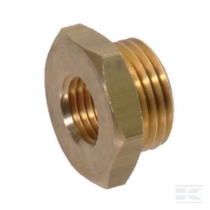 Złącze redukcyjne, gwint wewnętrzny / zewnętrzny M14x1.5-1/2" 14NPTF mosiężne