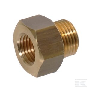 Złącze redukcyjne, gwint wewnętrzny / zewnętrzny M14x1.5-5/8" 18NPTF mosiężne