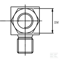 Złącze kolankowe 90° gwint zewnętrzny 1/2… | poltechparts.pl