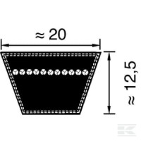 Pas klinowy Optibelt, 20x1000 | poltechparts.pl