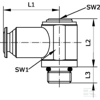 Szybkozłącze kątowe L 8x3/8" | poltechparts.pl