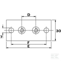 Płytka do przykręcenia RS 94.1 V2A Stauff… | poltechparts.pl