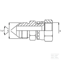 Złącze redukcyjne 9/16" x 1/2" UNF | poltechparts.pl