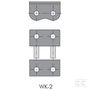 Ogniwo łączące z klipsem WK-2
