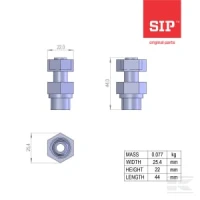 Złącze redukcyjne M18x1.5 R 3/8" | poltechparts.pl