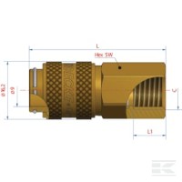 Szybkozłącze gwint wewnętrzny 1/4" BSP | poltechparts.pl
