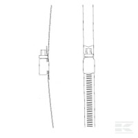 Opaska mocująca 110-130 mm do siłownika 1… | poltechparts.pl