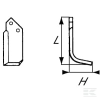 Nóż frezujący lewy 190x78x60mm 6mm pasuje… | poltechparts.pl