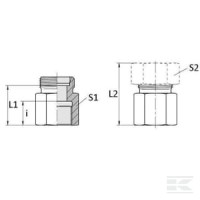 Złącze proste M30x2 20S R3/4 | poltechparts.pl