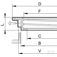Pierścień montażowy pokrywy 255 mm | poltechparts.pl