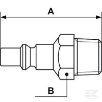 Króciec narzędziowy gwint zewnętrzny 1/4"… | poltechparts.pl