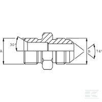 Złącze redukcyjne 7/16" JIC x M10 | poltechparts.pl