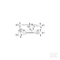 Klucz płasko-oczkowy, 7 mm, Gedore | poltechparts.pl