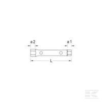 Klucz nasadowy rurkowy, 16x17 mm, Gedore | poltechparts.pl