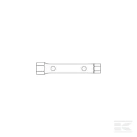 Klucz nasadowy rurkowy, 16x17 mm, Gedore | poltechparts.pl