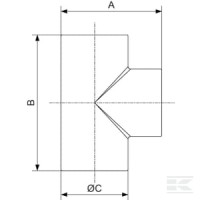 Trójnik z redukcją 32mm 90? Prevost | poltechparts.pl