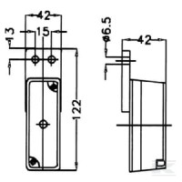 Lampa obrysowa lewa/prawa | poltechparts.pl
