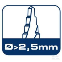 Wiertło 6.5 mm HSS-DIN338-G TURBO STEP | poltechparts.pl