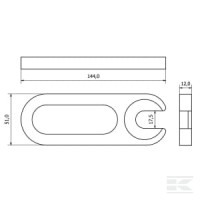Płyta 145x10mm | poltechparts.pl