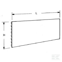 Tabl.sterown.d.10x66,5cm biała | poltechparts.pl