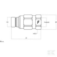 Szybkozłącze płaskie FFH wtyczka 3/8" gwi… | poltechparts.pl