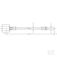 Przewód pomiarowy, M16x2 x 6 mm L=500 mm | poltechparts.pl