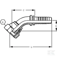 Końcówka DN8-1/2BSP45° | poltechparts.pl