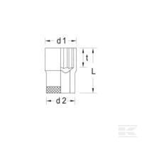 Klucz nasadowy 1/2" 12 kt. Gedore, 1/2" | poltechparts.pl