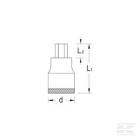 Nasadka imbus 3/8" Gedore, 10 mm | poltechparts.pl