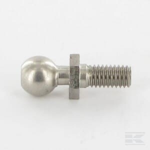 Czop kulisty M6 10mm, prawy