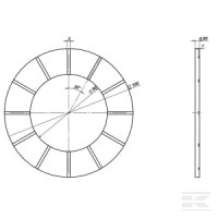 Tarcza cierna 150x90x4.8 | poltechparts.pl